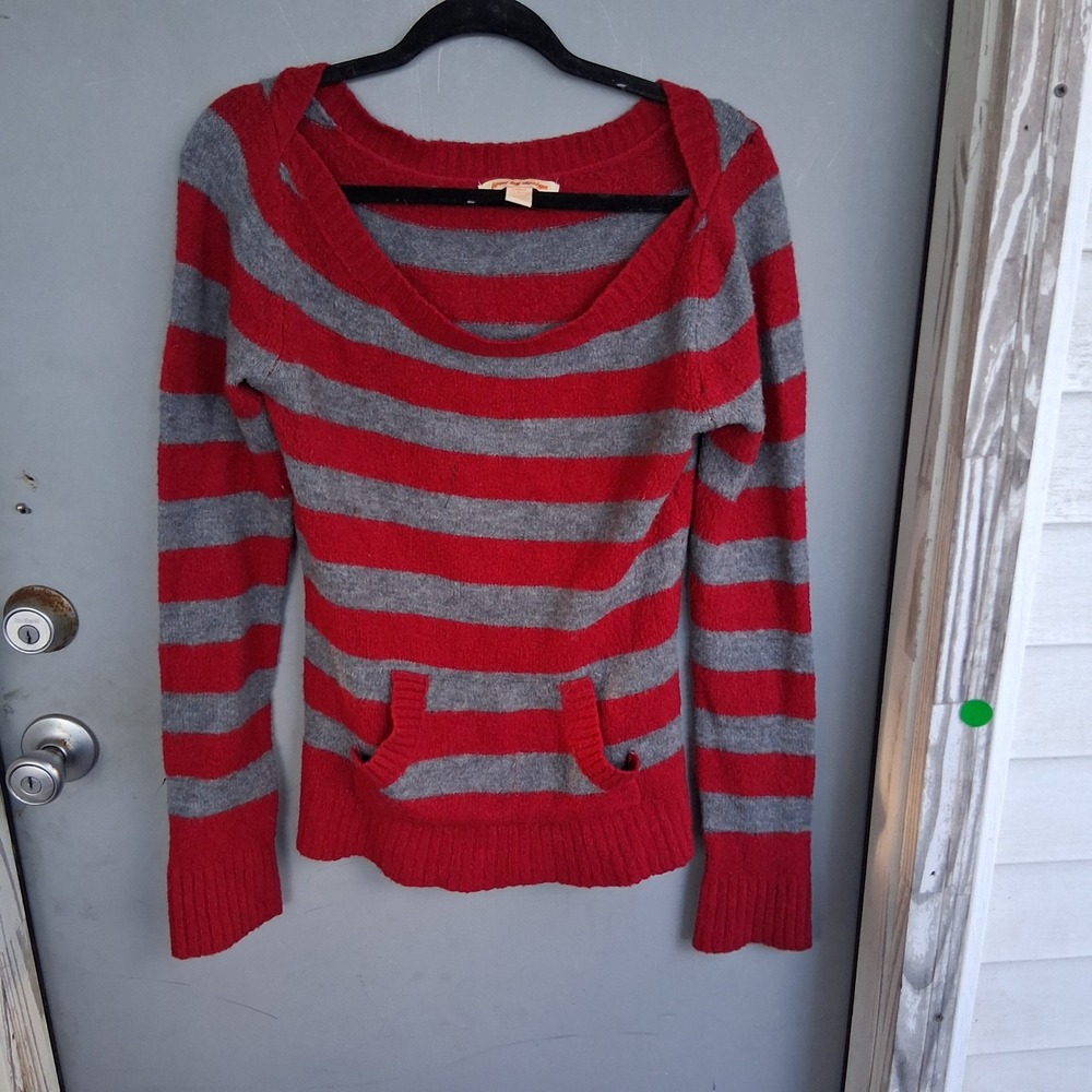 Red Grey Striped Sweater L Gryffindor Freddy Krueger